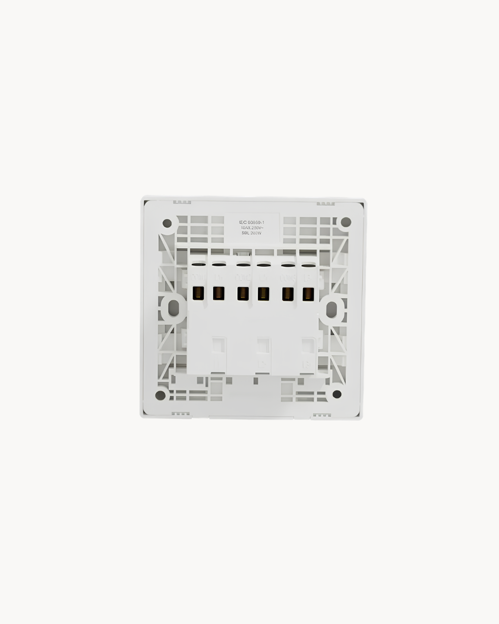 Vivace E 16AX 3 Gang 2 Way Switch and Vivace E 16AX 3 Gang 1 Way Switch – Schneider Electric Vivace E, catalogue numbers KBN3316_2_WE and KBN3316_1_WE, White. Supplied by HYDZ Traders, authorised Schneider Electric channel partner in Pakistan. Photo 3 of 3.