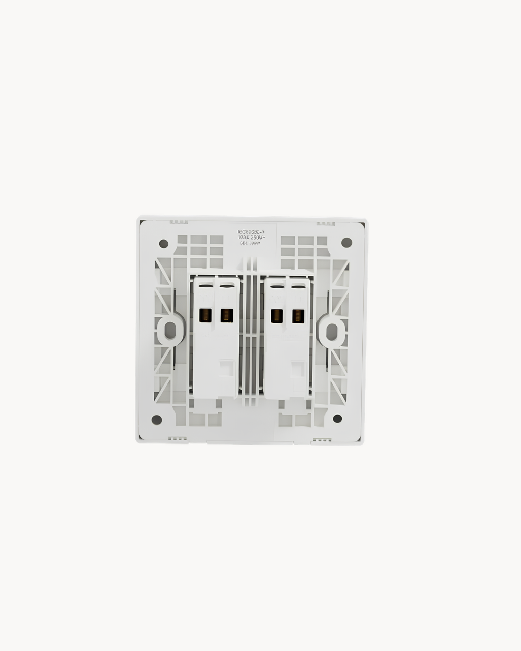 Vivace E 2 Gang Hotel Switch, DND and PCU – Schneider Electric Vivace E hotel switch, catalogue number KBN32DMS_WE, White. 1-year warranty. Authorised Schneider Electric channel partner HYDZ Traders.