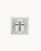 Vivace E 2 Gang Hotel Switch, DND and PCU – Schneider Electric Vivace E hotel switch, catalogue number KBN32DMS_WE, White. 1-year warranty. Authorised Schneider Electric channel partner HYDZ Traders.
