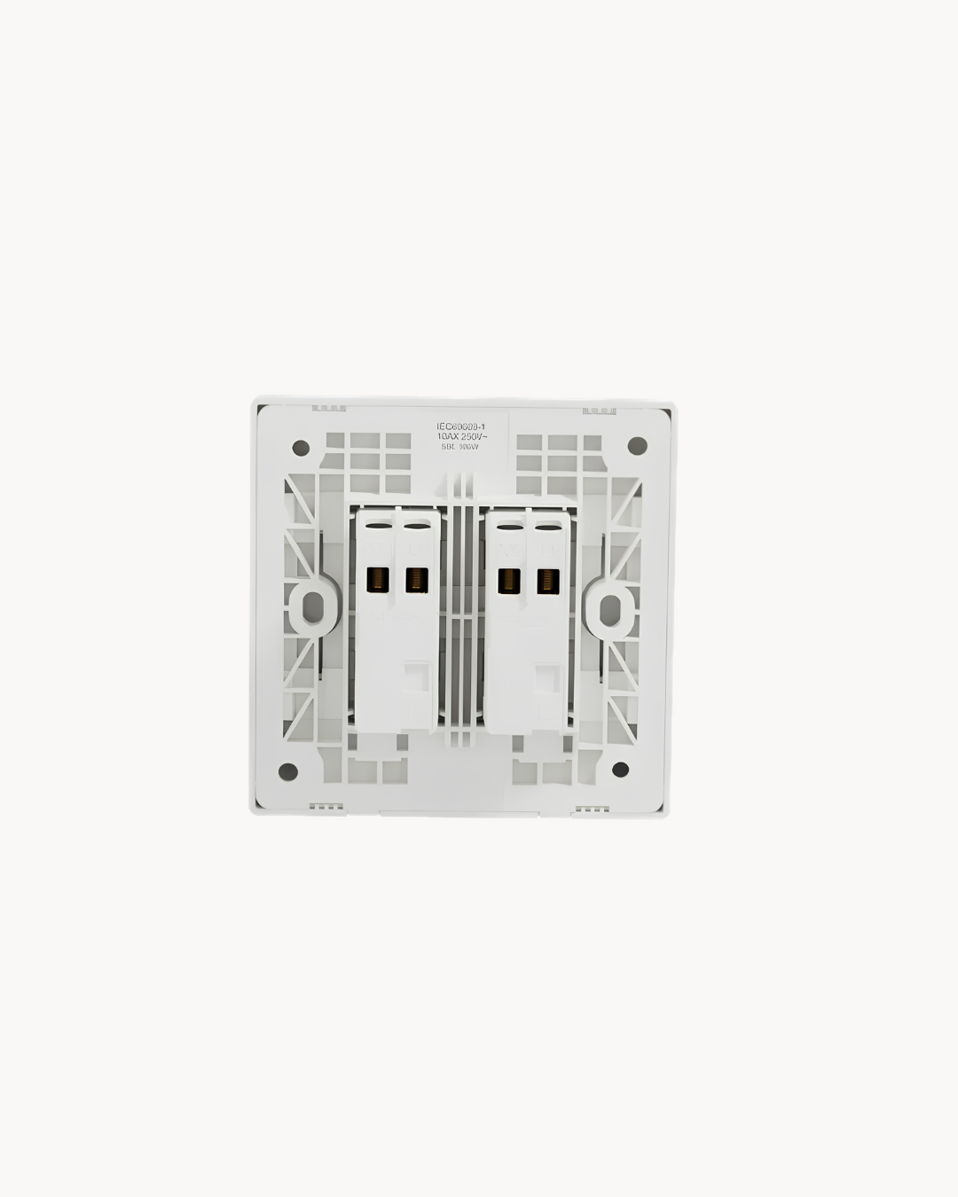 Vivace E 2 Gang Hotel Switch, DND and PCU – Schneider Electric Vivace E hotel switch, catalogue number KBN32DMS_WE, White. 1-year warranty. Authorised Schneider Electric channel partner HYDZ Traders.