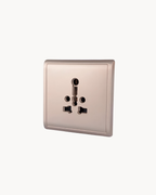 Pieno 16 Amp International Socket – Schneider Electric Pieno socket, catalogue number E82426-16IS, Wine Gold finish – 16 A rated, multi-plug compatible. Genuine Schneider Electric product supplied by HYDZ Traders, Pakistan.