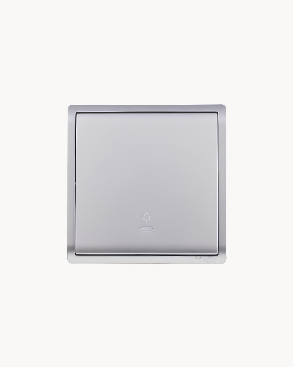 Pieno Bell Press – Schneider Electric Pieno bell press, catalogue number E8231BPL1, Aluminium Silver finish. 1-year warranty. Authorised Schneider Electric channel partner HYDZ Traders.