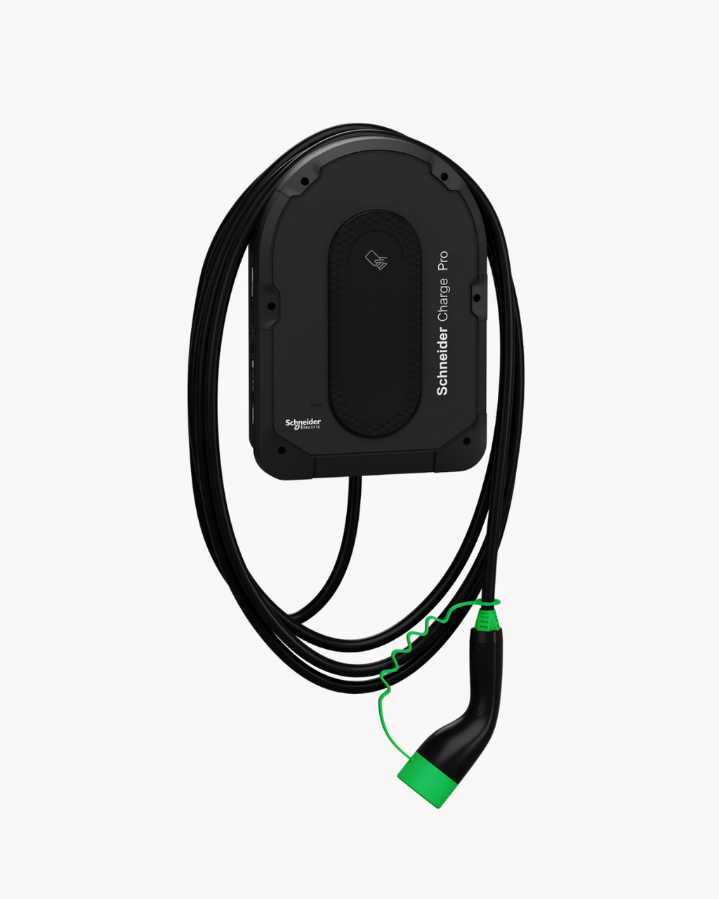 Charge Pro EV Charger – Schneider Electric Allied Accessories EV charger, catalogue number EVB4S22NCO. Suitable for homes, offices and parking facilities.