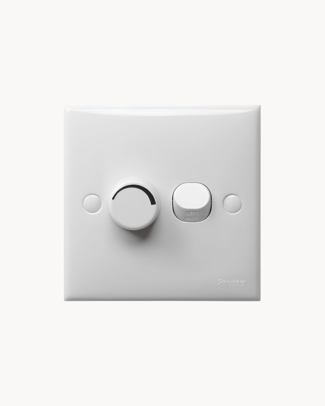 S-Classic 5 Speed Fan Controller and S-Classic Fan Speed Controller – Schneider Electric S-Classic, catalogue numbers E31XSFR_100 and E32V400F, White. Supplied by HYDZ Traders, authorised Schneider Electric channel partner in Pakistan.