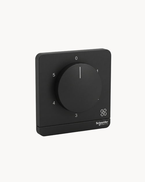 Avatar On 5 Speed Fan Controller – Schneider Electric Avatar On fan controller, catalogue number E8330XSFR_100, Dark Grey finish. Genuine Schneider Electric product supplied by HYDZ Traders, Pakistan.