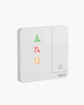 Avatar On Hotel DND, PCU and Bell Indicator Switch – Schneider Electric Avatar On hotel switch, catalogue number E8331BPDMW, White finish – hotel room control. Suitable for hotels and offices.