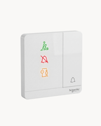 Avatar On Hotel DND, PCU and Bell Indicator Switch – Schneider Electric Avatar On hotel switch, catalogue number E8331BPDMW, White finish – hotel room control. Suitable for hotels and offices.