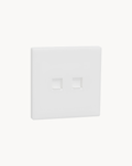 Vivace E 2 Gang Shuttered Telephone Outlet – Schneider Electric Vivace E telephone outlet, catalogue number KBN32RJ4_WE, White – 2-gang, shuttered ports. Suitable for homes, offices and commercial buildings.