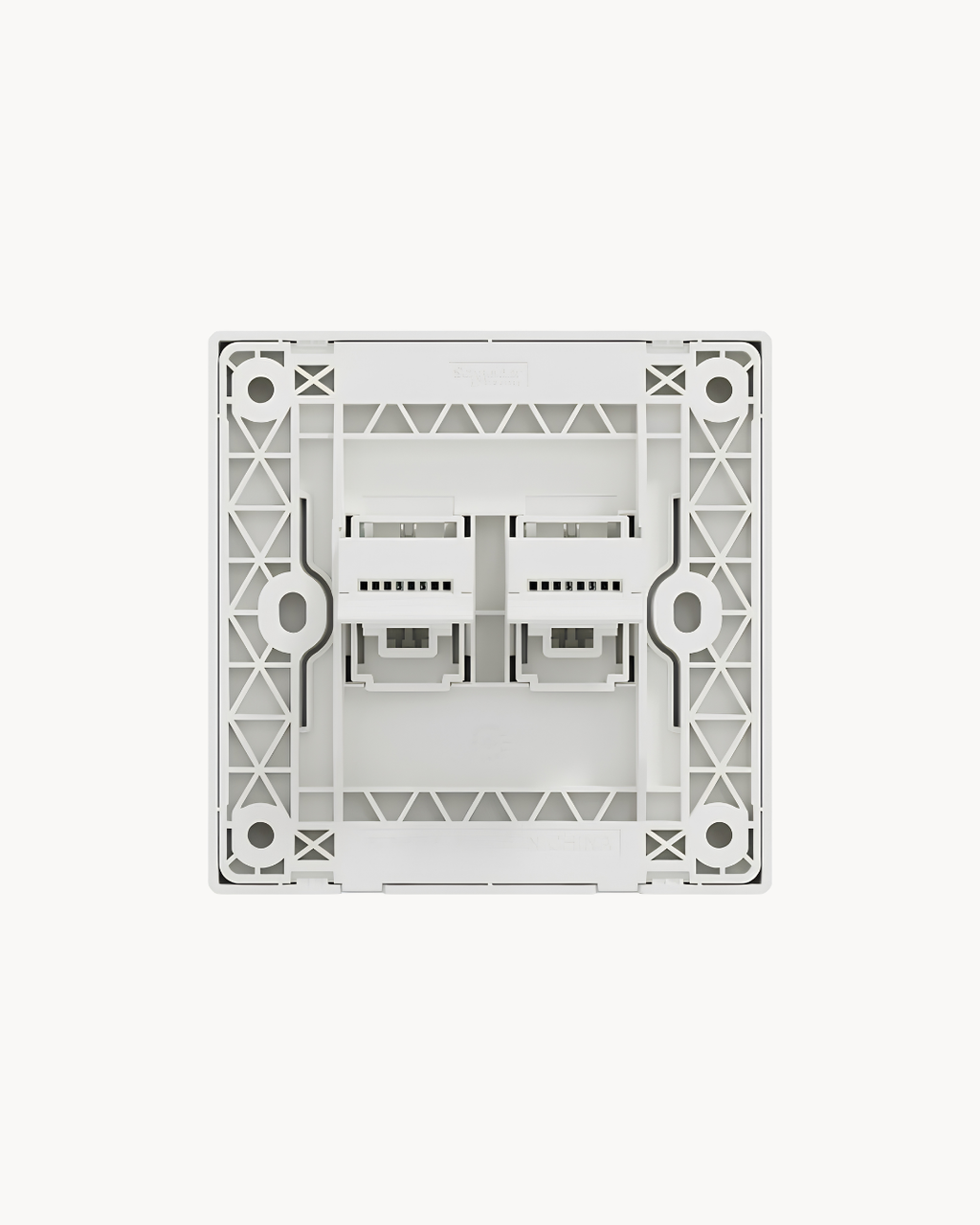 Vivace E 2 Gang Shuttered Telephone Outlet – Schneider Electric Vivace E telephone outlet, catalogue number KBN32RJ4_WE, White – 2-gang, shuttered ports. Genuine Schneider Electric product supplied by HYDZ Traders, Pakistan.