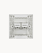 Vivace E 2 Gang Shuttered Telephone Outlet – Schneider Electric Vivace E telephone outlet, catalogue number KBN32RJ4_WE, White – 2-gang, shuttered ports. Genuine Schneider Electric product supplied by HYDZ Traders, Pakistan.